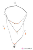 Paparazzi "Our Little Secret - Orange" necklace Paparazzi Jewelry