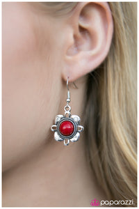 Paparazzi "Our Song - Red" earring Paparazzi Jewelry