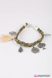 Paparazzi "Outdoor Enthusiast - Green" bracelet Paparazzi Jewelry