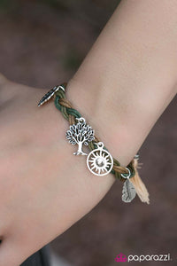 Paparazzi "Outdoor Enthusiast - Green" bracelet Paparazzi Jewelry