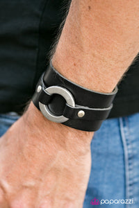 Paparazzi "Outlaw Club Black Unisex Urban Wrap Bracelet Paparazzi Jewelry