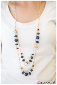 Paparazzi "Outlier" Blue Necklace & Earring Set Paparazzi Jewelry