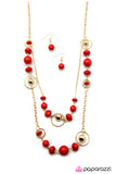 Paparazzi "Outlier - Red" necklace Paparazzi Jewelry