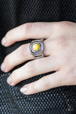 Paparazzi "Out Of Control - Yellow" ring Paparazzi Jewelry