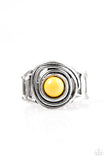 Paparazzi "Out Of Control - Yellow" ring Paparazzi Jewelry