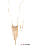 Paparazzi "Out Of My Way! - Gold" necklace Paparazzi Jewelry