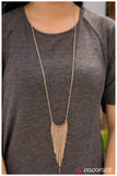 Paparazzi "Out Of My Way! - Gold" necklace Paparazzi Jewelry