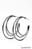 Paparazzi "Out Of Orbit - Black" earring Paparazzi Jewelry