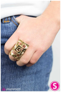 Paparazzi "Out the Window" Brass Ring Paparazzi Jewelry