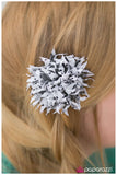 Paparazzi "Overboard - White" hair clip Paparazzi Jewelry