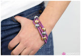 Paparazzi "Overly Understated - Purple" bracelet Paparazzi Jewelry
