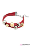 Paparazzi "Overly Understated - Red" bracelet Paparazzi Jewelry