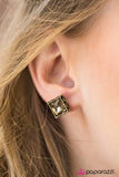 Paparazzi "Own The Show" Brass Post Earrings Paparazzi Jewelry