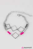 Paparazzi "Painted Into A Corner - Pink" bracelet Paparazzi Jewelry