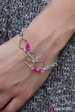 Paparazzi "Painted Into A Corner - Pink" bracelet Paparazzi Jewelry