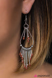 Paparazzi "Painted Pony" Brown Earrings Paparazzi Jewelry