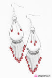 Paparazzi "Painted Pony - Red" earring Paparazzi Jewelry