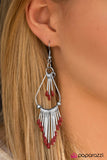 Paparazzi "Painted Pony - Red" earring Paparazzi Jewelry