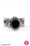 Paparazzi "Paint Nite - Black" ring Paparazzi Jewelry