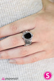 Paparazzi "Paint Nite - Black" ring Paparazzi Jewelry