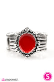 Paparazzi "Paint Nite - Red" ring Paparazzi Jewelry