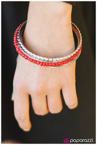 Paparazzi "Paint the Town Red" bracelet Paparazzi Jewelry