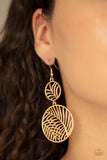 Paparazzi "Palm Oasis" Gold Earrings Paparazzi Jewelry