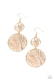 Paparazzi "Palm Oasis" Gold Earrings Paparazzi Jewelry