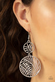 Paparazzi "Palm Oasis" Silver Earrings Paparazzi Jewelry