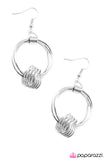 Paparazzi "Palm Springs" Silver Earrings Paparazzi Jewelry