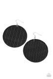 Paparazzi "WEAVE Your Mark" Black Earrings Paparazzi Jewelry