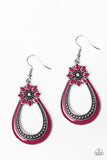 Paparazzi "Paradise Garden" Pink Earrings Paparazzi Jewelry