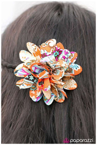 Paparazzi "Paradise Lost" Orange Hair Clip Paparazzi Jewelry