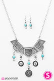 Paparazzi "Paradise Princess" Blue Necklace & Earring Set Paparazzi Jewelry