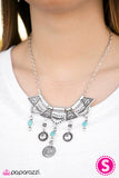 Paparazzi "Paradise Princess" Blue Necklace & Earring Set Paparazzi Jewelry