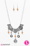 Paparazzi "Paradise Princess" Orange Necklace & Earring Set Paparazzi Jewelry