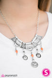 Paparazzi "Paradise Princess" Orange Necklace & Earring Set Paparazzi Jewelry