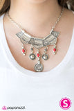 Paparazzi "Paradise Princess" Red Necklace & Earring Set Paparazzi Jewelry