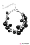 Paparazzi "Pardon My French - Black" bracelet Paparazzi Jewelry