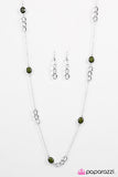 Paparazzi "Parisian Romance - Green" necklace Paparazzi Jewelry