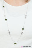 Paparazzi "Parisian Romance - Green" necklace Paparazzi Jewelry