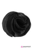 Paparazzi "Part Of The Fold - Black" hair clip Paparazzi Jewelry