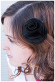 Paparazzi "Part Of The Fold - Black" hair clip Paparazzi Jewelry