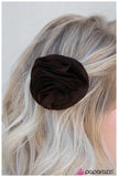 Paparazzi "Part Of The Fold - Brown" hair clip Paparazzi Jewelry