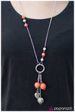 Paparazzi "Part Of The Movement" Orange Necklace & Earring Set Paparazzi Jewelry