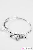 Paparazzi "Party HEARTY" White Bracelet Paparazzi Jewelry
