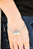 Paparazzi "Party HEARTY" White Bracelet Paparazzi Jewelry