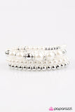 Paparazzi "Party Like Gatsby" White Bracelet Paparazzi Jewelry