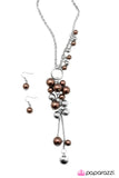 Paparazzi "Party On! - Brown" necklace Paparazzi Jewelry