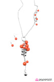 Paparazzi "Party On! - Orange" necklace Paparazzi Jewelry